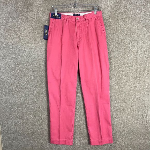 Polo Ralph Lauren Other - Polo Ralph Lauren Classic Chino Mens Size 30x30 Brick Red Straight Leg Pants NEW
